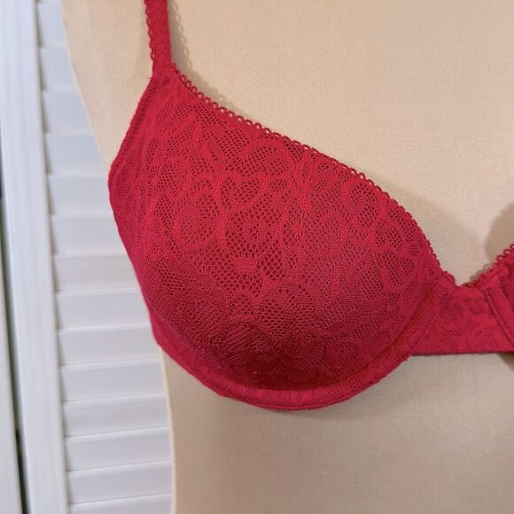 Victoria Secret Demi Bra 36B Underwire Lined Lace - Picture 5 of 14